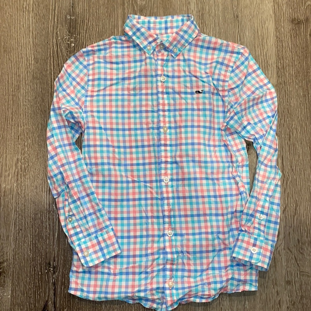 Boys Vineyard Vines Whale Shirt size S 8/10